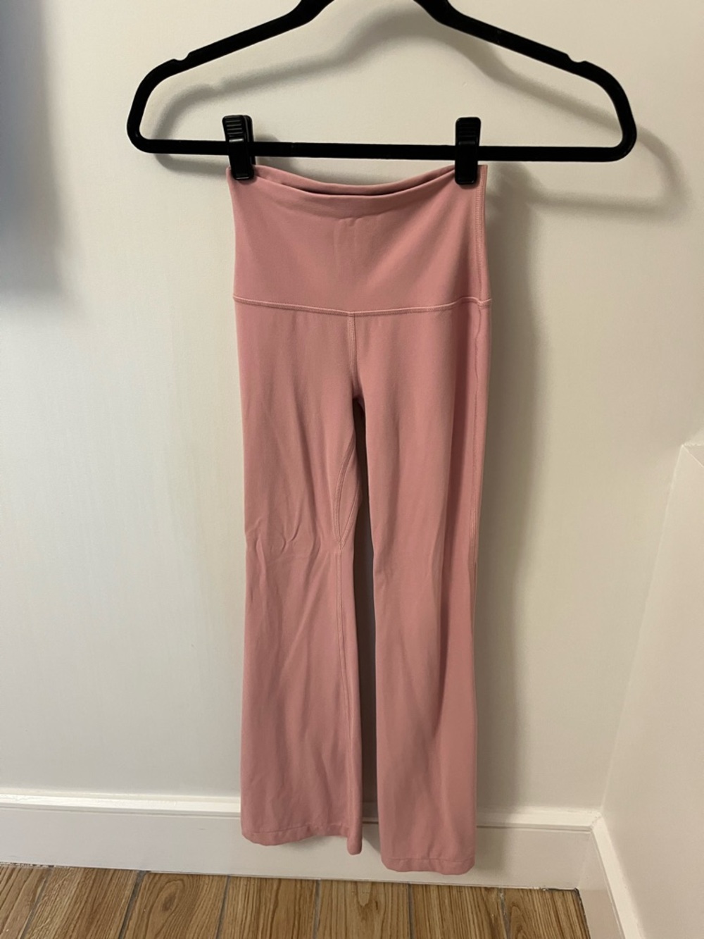 Aritzia High-Waist Pink Flare Active Pants